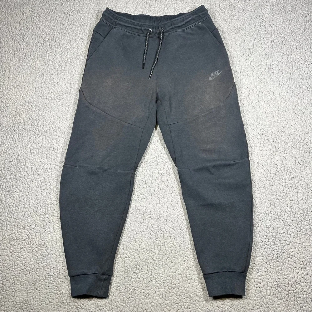 Nike Tech Fleece Joggers Mens Small Black CU4495-010 Sweatpants Tapered Slim Fit